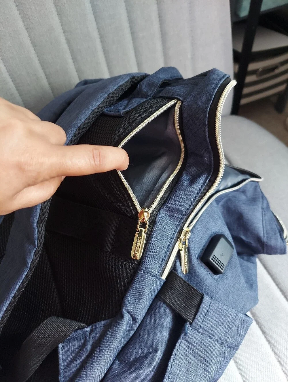 Lovevook Laptop School Work Travel Backpack Navy Like New